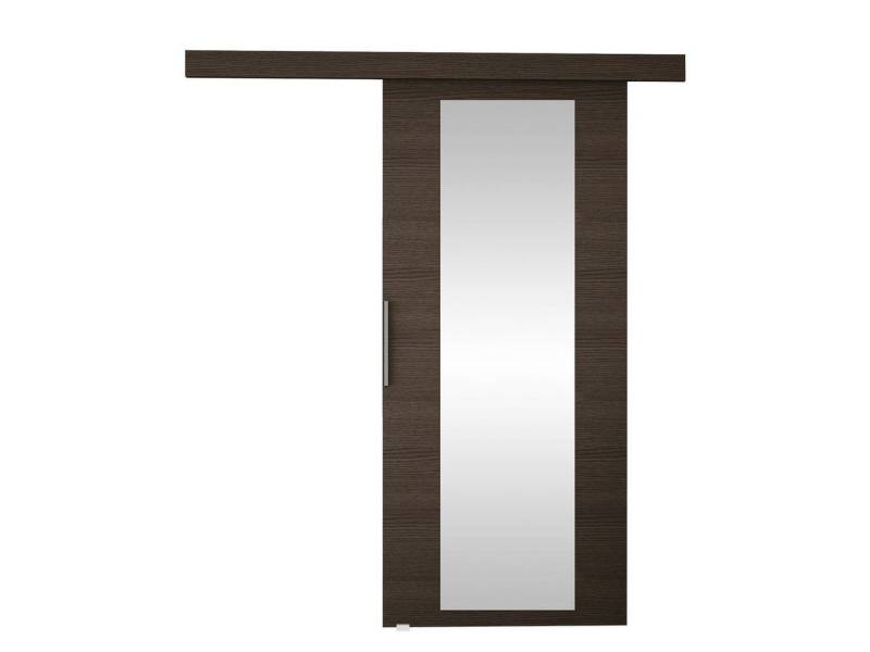 MIRJAN24 Schiebetür Rubi 70 IV (Universell - Links / Rechts), Solide Aluminiumgriffe, Selbstschließsystem, Frontspiegel von MIRJAN24