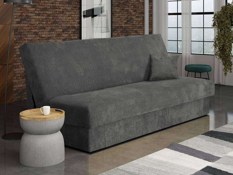 MIRJAN24 Schlafsofa Adela Mini Cord, mit Schlaffunktion und Bettkasten, Aufklappbar, Bonellfeder von MIRJAN24