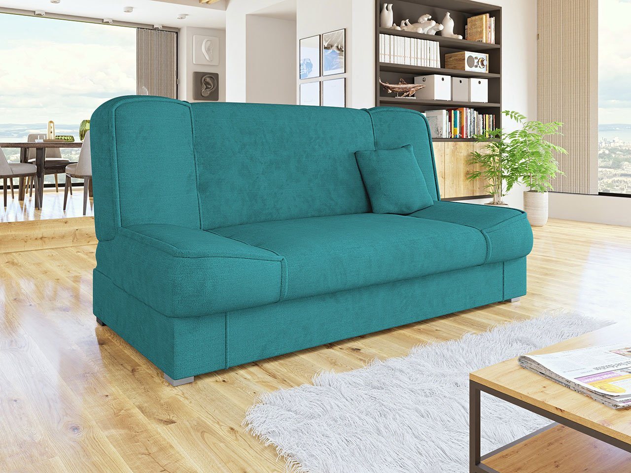 MIRJAN24 Schlafsofa Gabi, mit Bettkasten und Schlaffunktion, Wellenfeder, mir Kissen, Aufklappmechanismus MIRJAN24 Schlafsofa Gabi, mit Bettkasten und Schlaffunktion, Wellenfeder, mir Kissen, Aufklappmechanismus von MIRJAN24