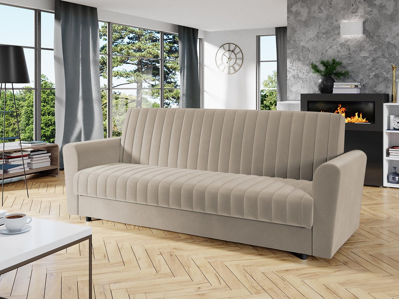 MIRJAN24 Schlafsofa Molly, mit Bettkasten und Schlaffunktion, Wellenfeder, 230x90x87 cm MIRJAN24 Schlafsofa Molly, mit Bettkasten und Schlaffunktion, Wellenfeder, 230x90x87 cm von MIRJAN24