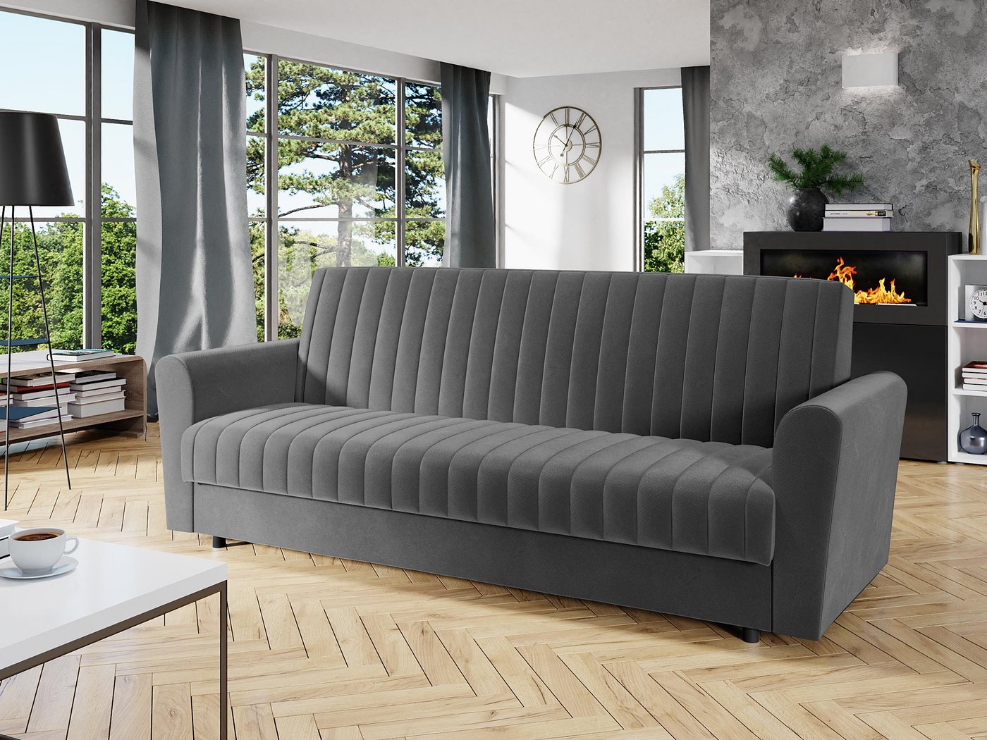 MIRJAN24 Schlafsofa Molly, mit Bettkasten und Schlaffunktion, Wellenfeder, 230x90x87 cm MIRJAN24 Schlafsofa Molly, mit Bettkasten und Schlaffunktion, Wellenfeder, 230x90x87 cm von MIRJAN24
