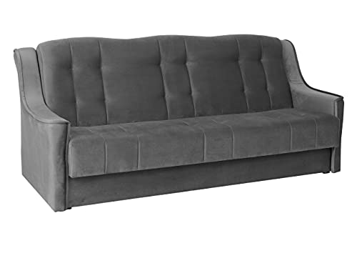 Mirjan24 Schlafsofa Niagara, Bettfunktion, Sofa mit Bettkasten und Schlaffunktion, Bettsofa, Schlafcouch, Komfortsofa, Dauerschläfer-Sofa, Wohnlandschaft (Kronos 22) von Mirjan24