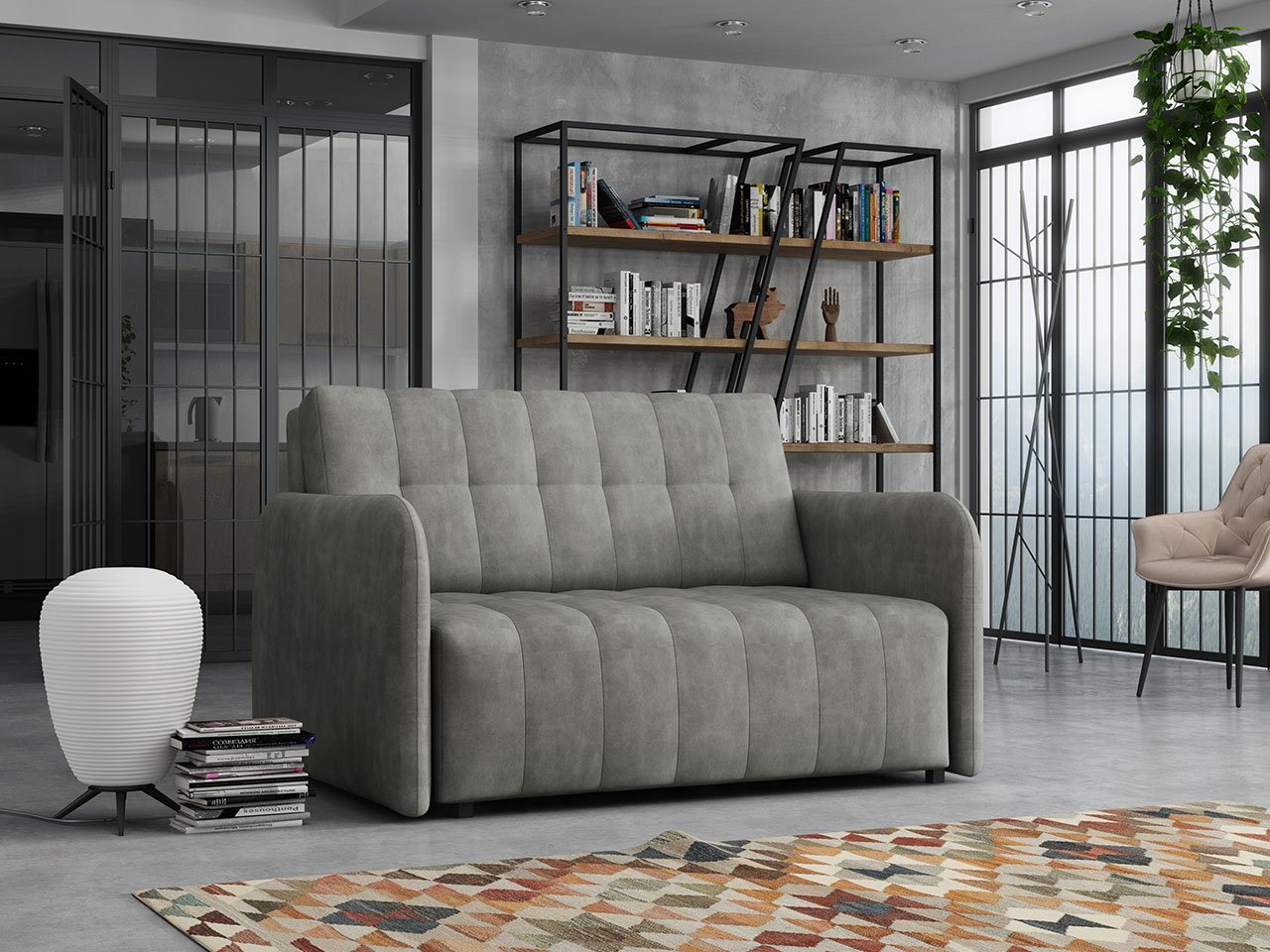 MIRJAN24 Schlafsofa Viva Grand II, mit Bettkasten und Schlaffunktion, 2 Sitzer Polstersofa inkl. Kissen, Wohnlandschaft von MIRJAN24