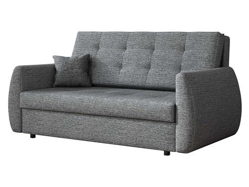 Mirjan24 Sofa Viva Art III mit Schlaffunktion, 3 Sitzer Polstersofa mit Bettkasten inkl. Kissen, Schlafsofa, Bettsofa, Sofagarnitur, Farbauswahl, Wohnlandschaft (Aragon 93) von Mirjan24