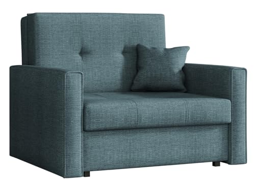 Mirjan24 Sofa Viva Bis I mit Schlaffunktion, Schlafsofa, einsitzer Polstersofa mit Bettkasten, Bettsofa inkl. Kissen, Farbauswahl, Wohnlandschaft (Spirit 12) von Mirjan24