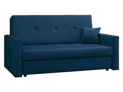 Mirjan24 Sofa Viva Bis III mit Schlaffunktion, Bettsofa, 3 Sitzer Polstersofa mit Bettkasten inkl. Kissen, Sofagarnitur, Schlafsofa Farbauswahl, Wohnlandschaft (Manila 26) von Mirjan24