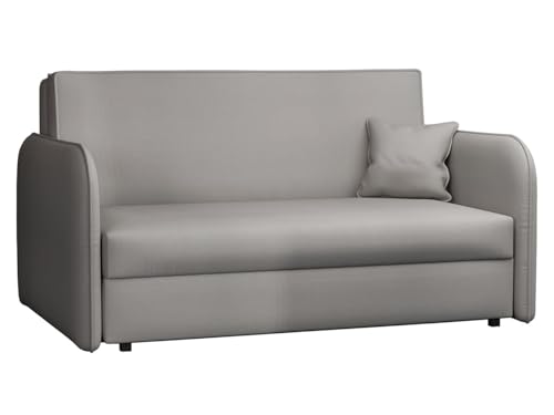 Mirjan24 Sofa Viva Loft III mit Schlaffunktion, 3 Sitzer Polstersofa mit Bettkasten inkl. Kissen, Sofagarnitur, Bettsofa, Schlafsofa, Wohnlandschaft, Farbauswahl (Mono 244) von Mirjan24