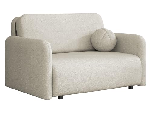 Mirjan24 Sofa Viva Sun II mit Schlaffunktion, Zwei Sitzer Schlafsofa mit Bettkasten Polstersofa, Bettsofa/Couch, Sofagarnitur (Coral 65) von Mirjan24