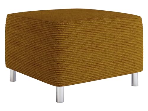 Mirjan24 Moderner Polsterhocker Dover Cord, Sitzhocker Hocker Sitzbank Fußbank Pouf Farbauswahl (Poso 01) von Mirjan24