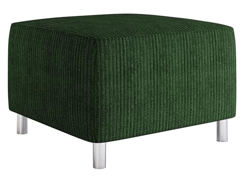 Mirjan24 Moderner Polsterhocker Dover Cord, Sitzhocker Hocker Sitzbank Fußbank Pouf Farbauswahl (Poso 14) von Mirjan24