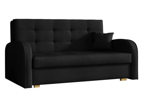 Mirjan24 Schlafsofa Viva Gold III mit Bettkasten, Bettsofa, 3 Sitzer Polstersofa mit Schlaffunktion inkl. Kissen, Sofa, Sofagarnitur, Farbauswahl, Wohnlandschaft (Kronos 07) von Mirjan24