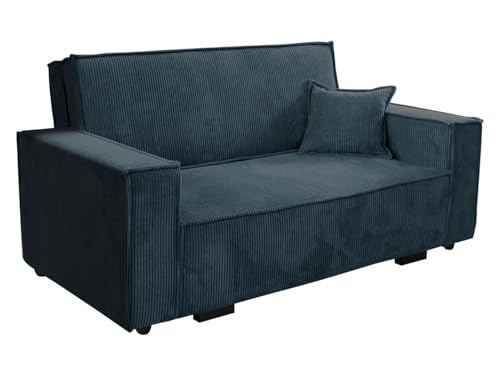 Mirjan24 Sofa Viva Star Cord III mit Schlaffunktion, 3 Sitzer Polstersofa mit Bettkasten inkl. Kissen, Schlafsofa, Bettsofa, Sofagarnitur, Farbauswahl, Wohnlandschaft (Poso 05) von Mirjan24