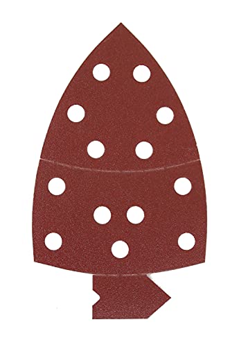 Mirka Red Deltaschleifer Schleifpapier Holz Schleifdreiecke Klett / 105x150x150 mm/Klett-Haftung / 13-Loch/Korn P40 / 5 Stück/zum Schleifen von Holz, Metall und Kunststoff Mirka Red Deltaschleifer Schleifpapier Holz Schleifdreiecke Klett / 105x150x150 mm/Klett-Haftung / 13-Loch/Korn P40 / 5 Stück/zum Schleifen von Holz, Metall und Kunststoff von MIRKA