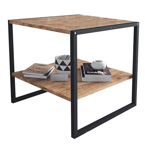 Couchtisch für Wohnzimmer Rus mit schwarzer Unterseite und Saphir-Eiche, 50 cm Couchtisch für Wohnzimmer Rus mit schwarzer Unterseite und Saphir-Eiche, 50 cm von Miroytengo