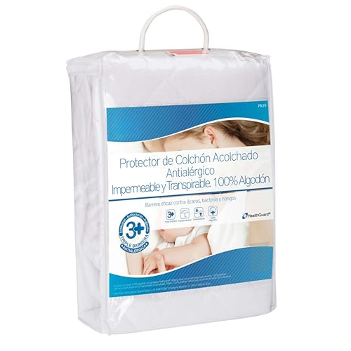 Miroytengo Matratzenschutz in verschiedenen Größen, mit dreifacher Barriere, wasserdicht, Weiß, Höhe max. 32 cm Miroytengo Matratzenschutz in verschiedenen Größen, mit dreifacher Barriere, wasserdicht, Weiß, Höhe max. 32 cm von Miroytengo