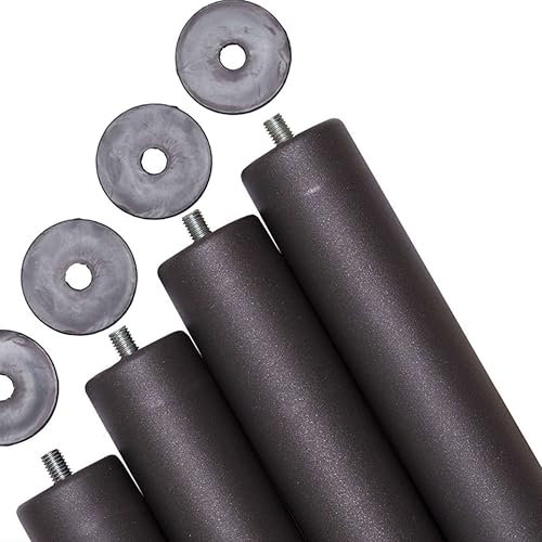 Miroytengo Packung mit 4 Beinen 25 cm für Lattenrost oder zylindrische Polsterunterlage, Sondermaße Metall von Miroytengo