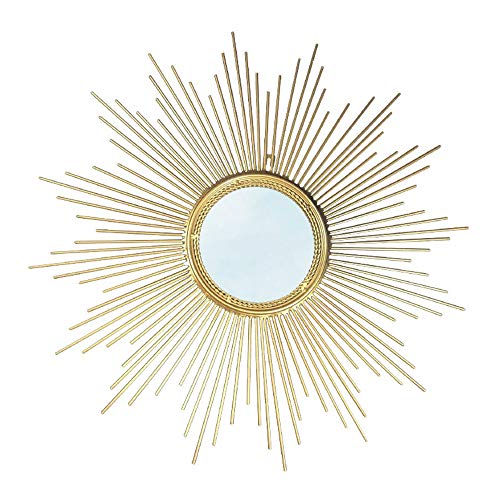 Mirror Sonnenförmiger einfacher dekorativer Spiegel im europäischen Stil Veranda dekorativer Spiegel 50 * 50/60 * 60/70 * 70/80 * 80/90 * 90/100 * 100 goldenes TV-Sofa Hintergrundwandbehangspiegel von Mirror
