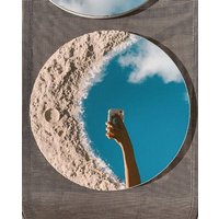 Mond Spiegel, Halbmond Spiegel Wohnkultur, Wand Dekor von MirrorHomeDecorArt