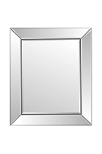 MirrorOutlet Milton Manor DC010-M Wandspiegel, 1 Kanten, 69 x 58 cm, Rahmenlos, venezianisch von MirrorOutlet