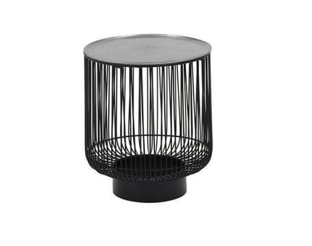 Beistelltisch RINARA Ø ca. 41 cm, Höhe ca. 46 cm in Farbe Silber, Schwarz Beistelltisch RINARA Ø ca. 41 cm, Höhe ca. 46 cm in Farbe Silber, Schwarz von Mirrors & More