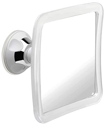 Mirrorvana Duschspiegel Antibeschlag Mit Saugnapf, Rasierspiegel Dusche, Spiegel Dusch Beschlagfrei für Bad, Unbreakable Fogless Shower Mirror, 16x16 cm von Mirrorvana