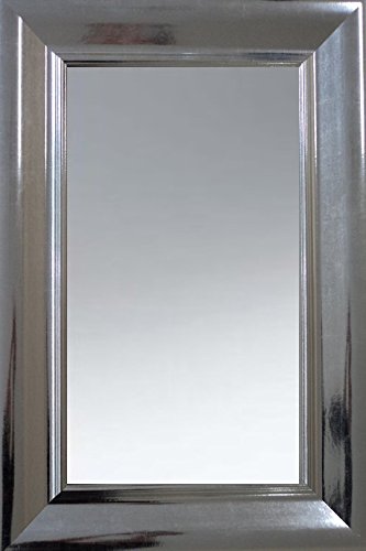 Mirrotech Aurelia I Rahmenspiegel, Glas, Silber, 87 x 67 x 3.4 cm von Mirrotech