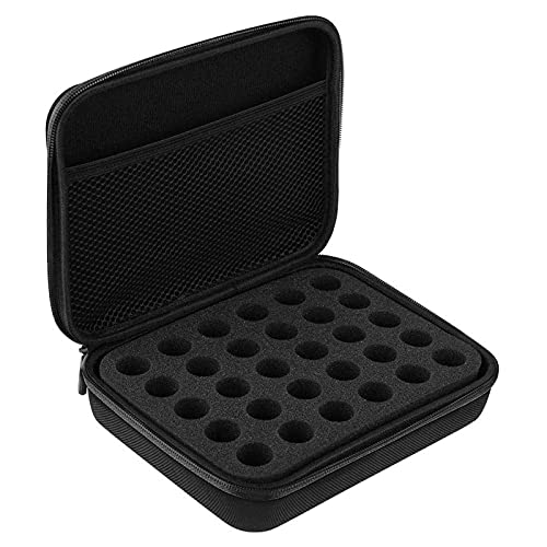 Ätherisches Öl Tragetasche Aufbewahrungsbox Schaumstoffeinlage Ätherisches Öl Reisen Tasche 5、10、 15ML Flaschen Ätherisches Öl Reisen Tasche Harte Außenhülle EVA und Foam Insert Perfekt für Reisen von Mirrwin