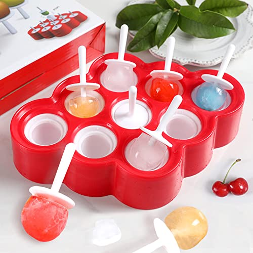 Eisförmchen Popsicle Formen Eiscremeformen für Kinder Eisformen Set Einfach Zu entformen Wassereis formen mit Deckel Wassereis Formen Popsicle aus lebensmittelechtem Silikon für Kinder und Erwachsene von Mirrwin