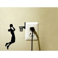 Black Girl Basketball Wandsticker - African American Woman Spielerin Süßer Laptop Aufkleber Geschenk Teen Room Decor von Mirshkastudio