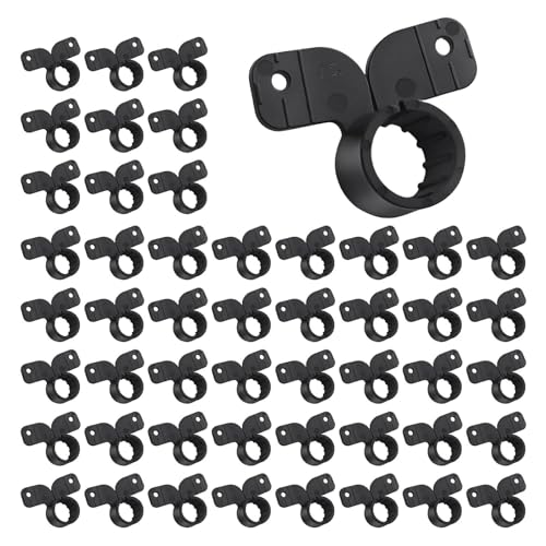 50 Stück Schmetterlings-Rohrschellen, 2-Loch-Montagegurt, Wasserschlauchschellen, Aufhängungsrohr, Aufhängungsrohr, Aufhängungsrohr 50 Stück Schmetterlings-Rohrschellen, 2-Loch-Montagegurt, Wasserschlauchschellen, Aufhängungsrohr, Aufhängungsrohr, Aufhängungsrohr von Mirweon