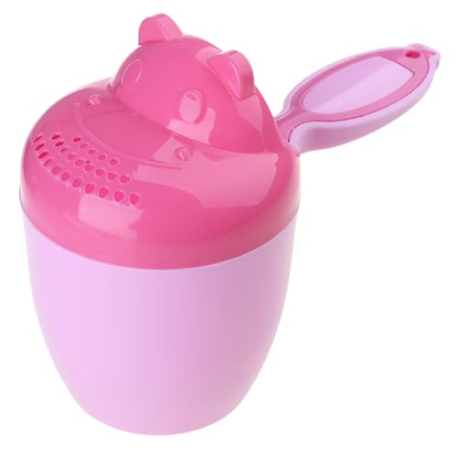 Cartoon-Baby-Spülbecher, abnehmbarer Wasserfall-Shampoo-Spüler, Dusch-Sprinkler, Löffel für Neugeborene, Badewanne, Shampoo-Spüler für Babys von Mirweon