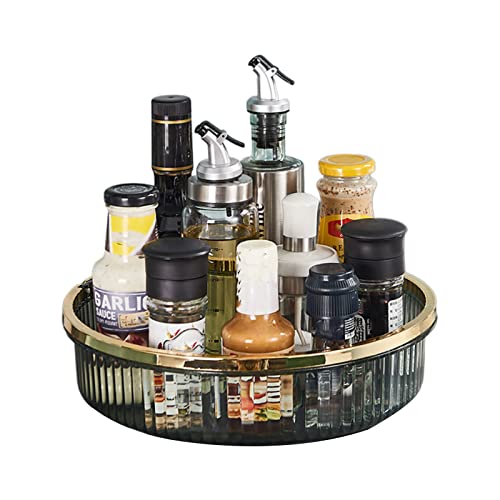 Drehteller-Aufbewahrungsbox für Lebensmittel, Gewürze, Spinnerregal für Küche, Badezimmer, Theke, Organisation, um 360 Grad drehbarer Organizer, Drehteller, Kosmetikbox, Organizer von Mirweon