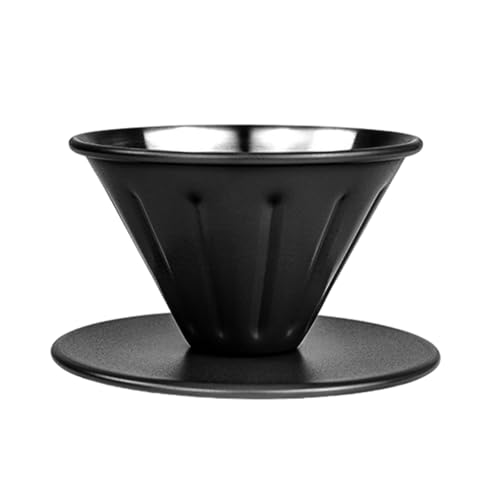 Edelstahl Kaffee Dripper Hand Drip Kaffeemaschine Edelstahl Filterbecher Manueller Kaffeefilter für den Heimgebrauch von Mirweon