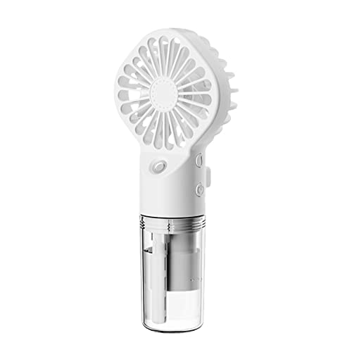 Handventilator mit Sprühfunktion, tragbar, 4 einstellbare Geschwindigkeiten, leise Kühltasche, für Damen und Herren, Handventilator, USB-Ventilator von Mirweon