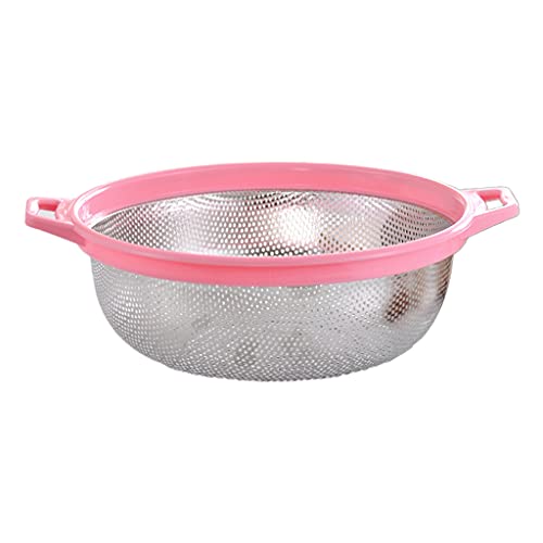 Haushaltssieb aus Edelstahlgeflecht mit Griff, Metallsieb für Obst, Gemüse, Küche, Lebensmittel, Waschkorb, für Nudeln, Spaghetti, Nudeln Haushaltssieb aus Edelstahlgeflecht mit Griff, Metallsieb für Obst, Gemüse, Küche, Lebensmittel, Waschkorb, für Nudeln, Spaghetti, Nudeln von Mirweon