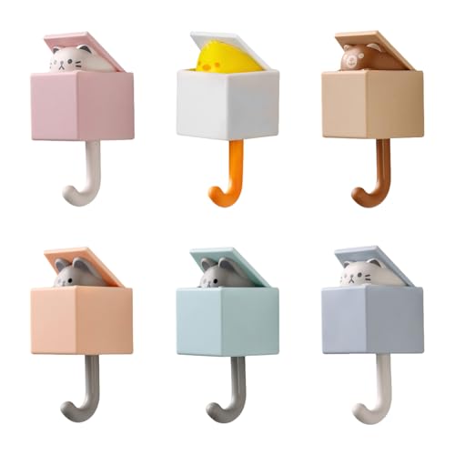 Mirweon Benutzerfreundlicher Wandhaken mit Tiermotiven, lustige Tierschwanz-Haken, stabile Klebehalter für Bad und Küche, wiederverwendbarer Haken Mirweon Benutzerfreundlicher Wandhaken mit Tiermotiven, lustige Tierschwanz-Haken, stabile Klebehalter für Bad und Küche, wiederverwendbarer Haken von Mirweon