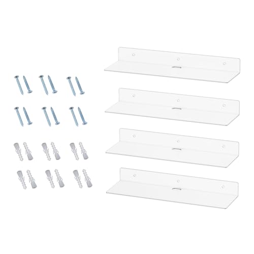 Mirweon Unsichtbares schwebendes Wandregal-Set, Aufbewahrungsregal, stilvolles Display für Wohnzimmer, Schlafzimmer und Badezimmer Mirweon Unsichtbares schwebendes Wandregal-Set, Aufbewahrungsregal, stilvolles Display für Wohnzimmer, Schlafzimmer und Badezimmer von Mirweon