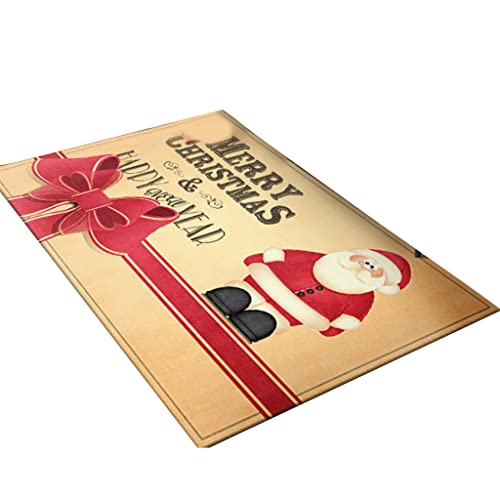 Mirweon Weihnachtliche Fußmatte, Weihnachtsmann-Fußmatte, Haustürdekoration, Heimteppiche, Frohe Weihnachten, Willkommens-Fußmatte, Fußmatte für den Außenbereich Mirweon Weihnachtliche Fußmatte, Weihnachtsmann-Fußmatte, Haustürdekoration, Heimteppiche, Frohe Weihnachten, Willkommens-Fußmatte, Fußmatte für den Außenbereich von Mirweon