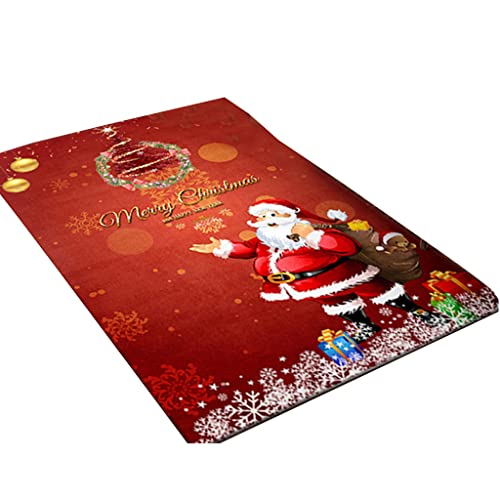 Mirweon Weihnachtliche Fußmatte, Weihnachtsmann-Fußmatte, Haustürdekoration, Heimteppiche, Frohe Weihnachten, Willkommens-Fußmatte, Fußmatte für den Außenbereich Mirweon Weihnachtliche Fußmatte, Weihnachtsmann-Fußmatte, Haustürdekoration, Heimteppiche, Frohe Weihnachten, Willkommens-Fußmatte, Fußmatte für den Außenbereich von Mirweon