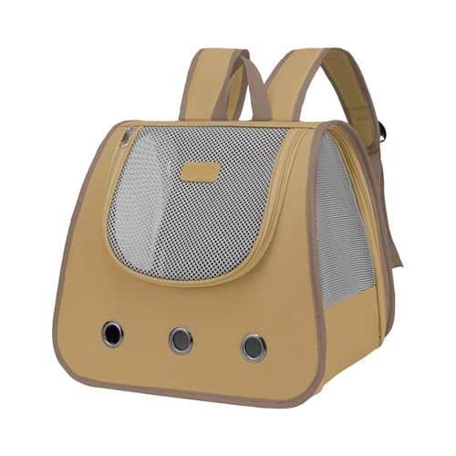 Outdoor-Katzen-Tragetasche, atmungsaktiv, geräumig, Haustier-Rucksack, bequeme Schulter für kleine Tiere, Katzen, Rucksack, Haustier-Tragetaschen für kleine Hunde Outdoor-Katzen-Tragetasche, atmungsaktiv, geräumig, Haustier-Rucksack, bequeme Schulter für kleine Tiere, Katzen, Rucksack, Haustier-Tragetaschen für kleine Hunde von Mirweon