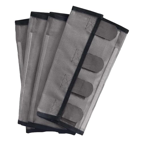 Pferde-Leggings, feine Maschen, bunt, atmungsaktiv, langlebig, bequem, Schutzausrüstung, Fliegenstiefel mit starken Verschlüssen von Mirweon