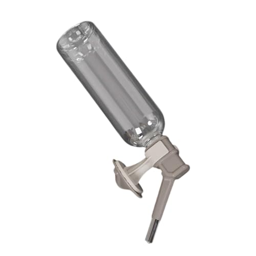 Wasserspender mit langem Auslauf, auslaufsicher, 360 Grad drehbar, hängende Flasche für kleine Hunde, Katzen, Heimbewässerung, automatische Durchflusskontrolle, Haustierflasche von Mirweon