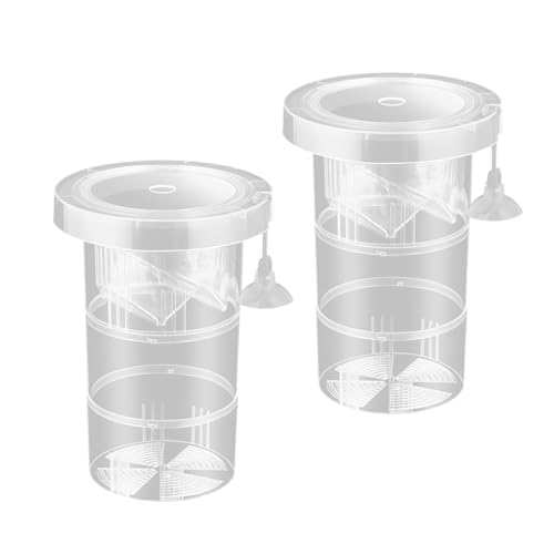 Wiederverwendbare Fischzuchtbox für Aquarien mit schwimmendem Design und Trennwand für Frittiere, Wachstumsschutz, Aquarien, Zuchtbox, 2 Stück von Mirweon