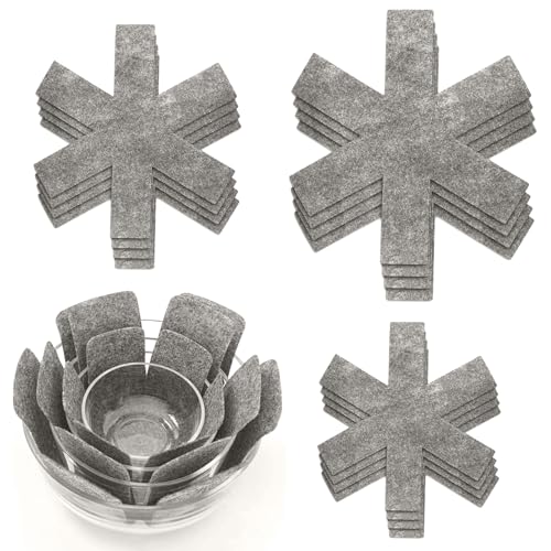 MisFun 12 Stück Pfannenschoner Filz, Hitzebeständig Pfannenschutz Stapelschutz, rutschfest Pfannentrenner, Untersetzer Topf für Töpfe und Schüsseln, Pfannenschoner zum Schutz vor Kratzer(38-35-26CM) MisFun 12 Stück Pfannenschoner Filz, Hitzebeständig Pfannenschutz Stapelschutz, rutschfest Pfannentrenner, Untersetzer Topf für Töpfe und Schüsseln, Pfannenschoner zum Schutz vor Kratzer(38-35-26CM) von MisFun