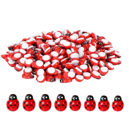 MisFun 200 Stück Holz Marienkäfer, Ladybug, Glückskäfer aus Holz, Marienkäfer Deko, Selbstklebende Marienkäfer, Holz Marienkäfer Verzierungen für DIY Handwerk Scrapbooking Bastelarbeiten MisFun 200 Stück Holz Marienkäfer, Ladybug, Glückskäfer aus Holz, Marienkäfer Deko, Selbstklebende Marienkäfer, Holz Marienkäfer Verzierungen für DIY Handwerk Scrapbooking Bastelarbeiten von MisFun