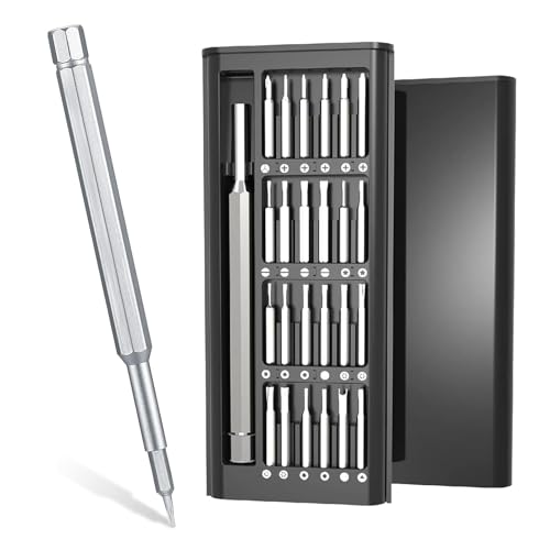 MisFun Feinmechaniker Schraubendreher Set, 25 in 1 Schraubenzieher Set mit 24 Bits, Mini Schraubendreher Set Präzisionsschraubendreher für Handy, Smartphone, Spielekonsole, Tablet, PC, Brille, Uhr von MisFun