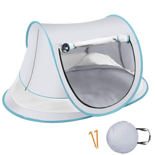 Misaakoeq Baby Strandzelt, Baby Strandmuschel, Sanddichter Leichter Outdoor Sonnenschutz Zum Spielen Ausruhen Camping Park Strandurlaub Picknick Reisen von Misaakoeq