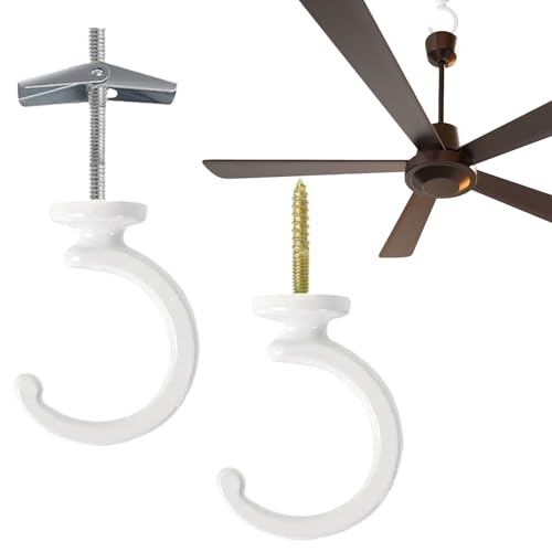 Misaakoeq Deckenhalter Für Pflanzen,Multifunktionelle Dach & Lampenhalterung | Robuste Decken Haken 2er-Set Für Wand Garage Werkstatt Badezimmer Küche Garten Terrasse Gewächshaus Wohnung von Misaakoeq