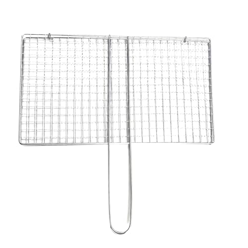 Misaakoeq Fish Grillkorb | Edelstahl Grillrost Für - Grillzange Für Fleisch BBQ Garten Küche Hähnchen Steak Camping Angeln | Outdoor Camping Angeln Küche von Misaakoeq