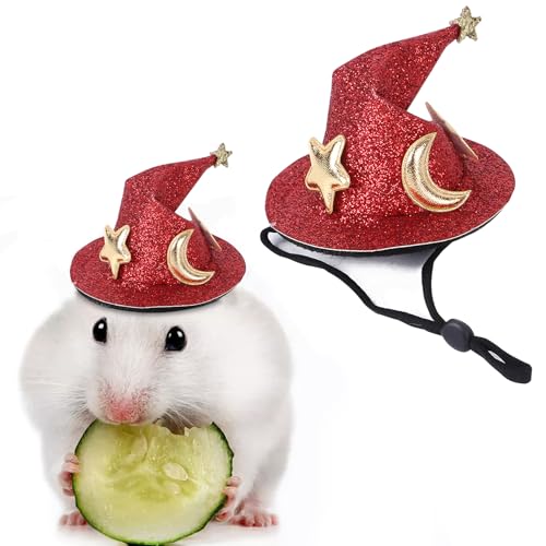 Misaakoeq Hamstermütze, Hasenmütze | Party-Zaubererhut für Meerschweinchen,Lustiger kreativer Haustierhut-Kostümhut für Meerschweinchen, Chinchillas, Frettchen von Misaakoeq